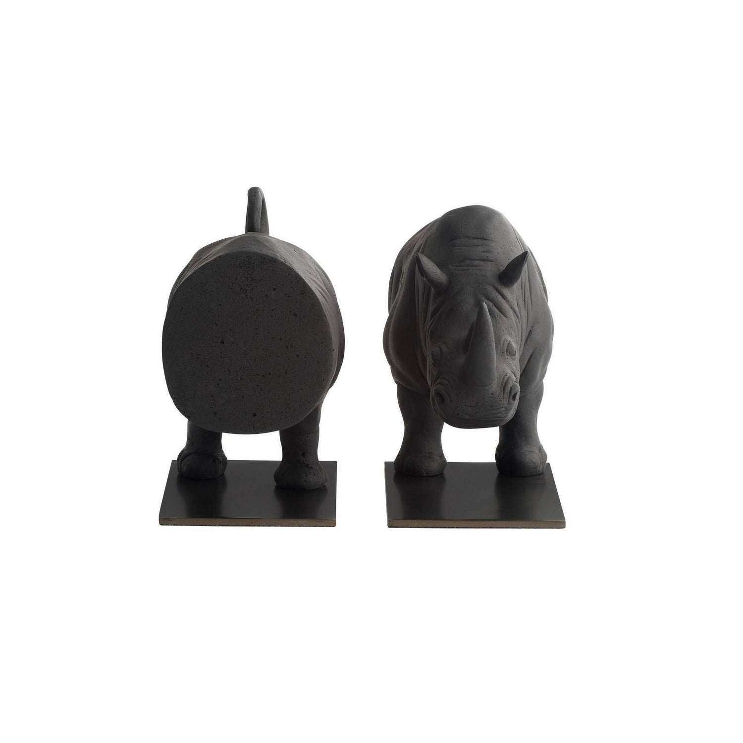 Arteriors - ATC11 - Serre-livres, lot de 2 - Etosha - Anthracite/Bronze