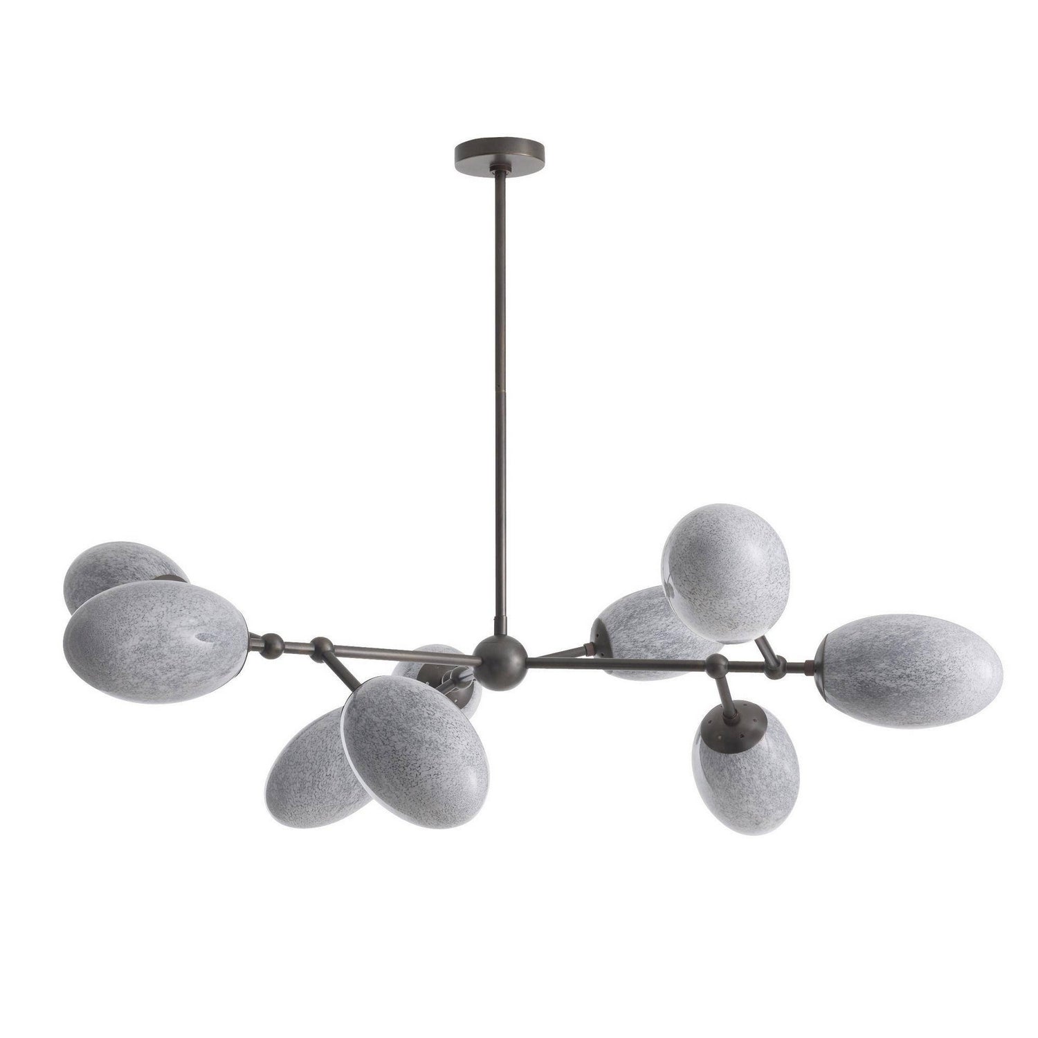 Arteriors - DLC48 - Nine Light Chandelier - Celeste - Glacier Swirl/English Bronze