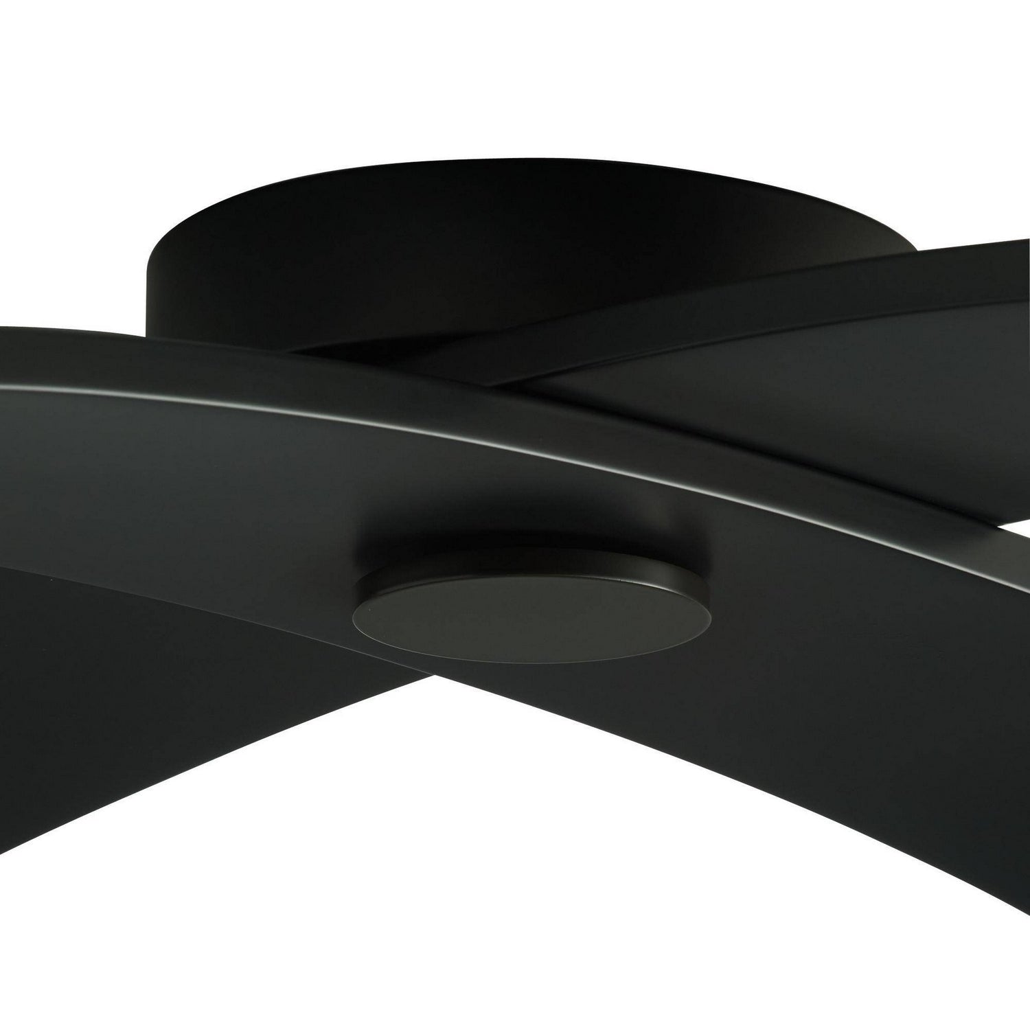 Arteriors - DFC26 - LED Flush Mount - Axia - Blackened Iron/Matte Opal