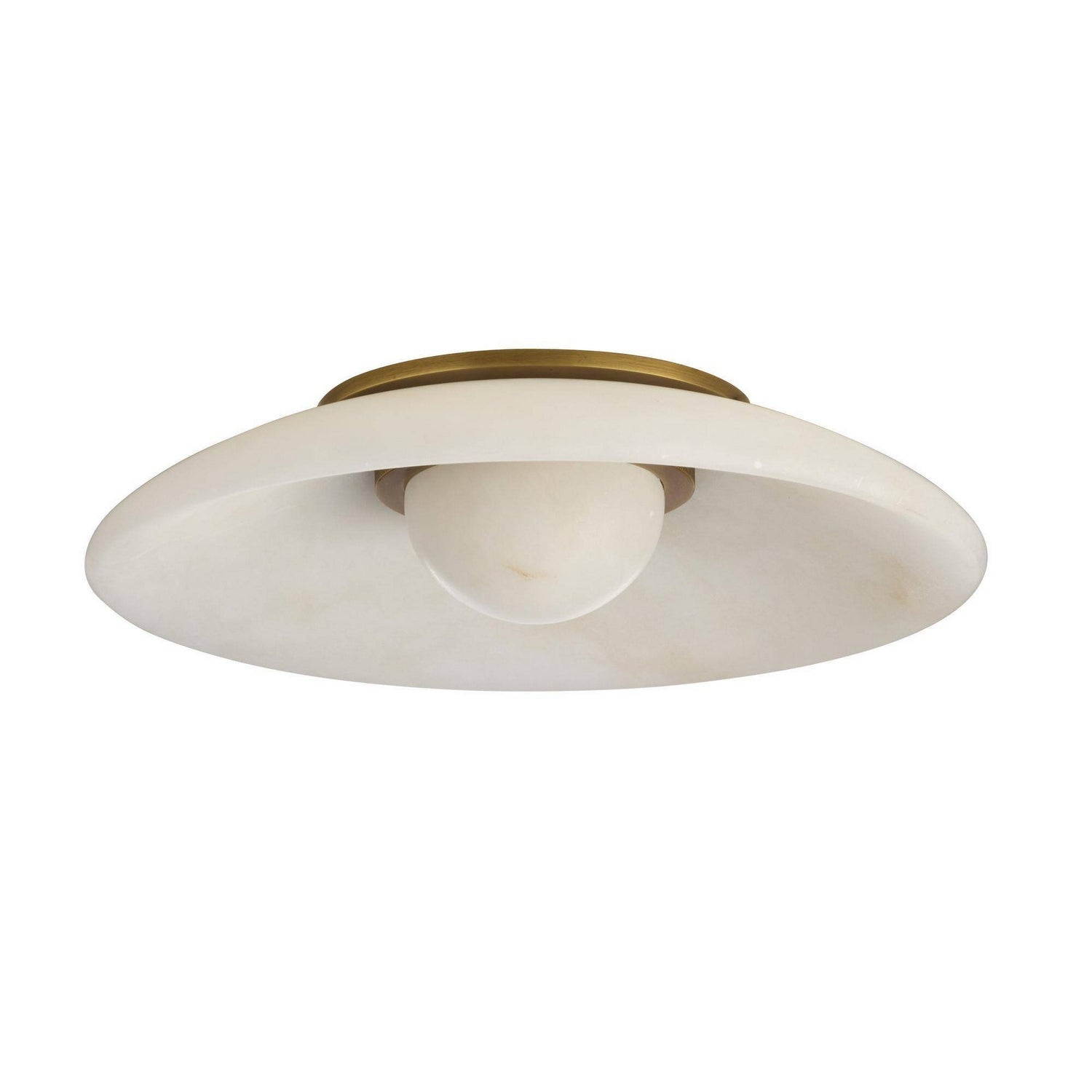 Arteriors - DFC37 - LED Flush Mount - Stella - White/Antique Brass