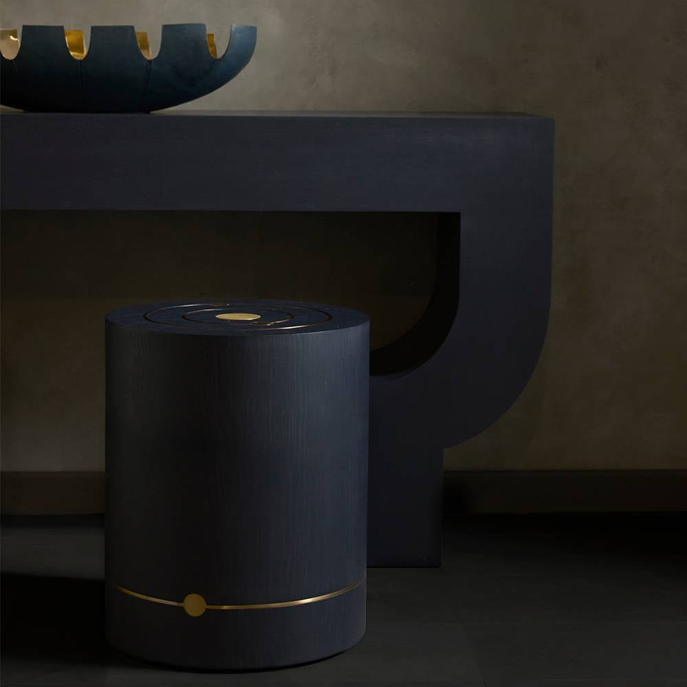 Arteriors - FAI30 - Table d'appoint - Asteria - Ciel nocturne/Laiton antique