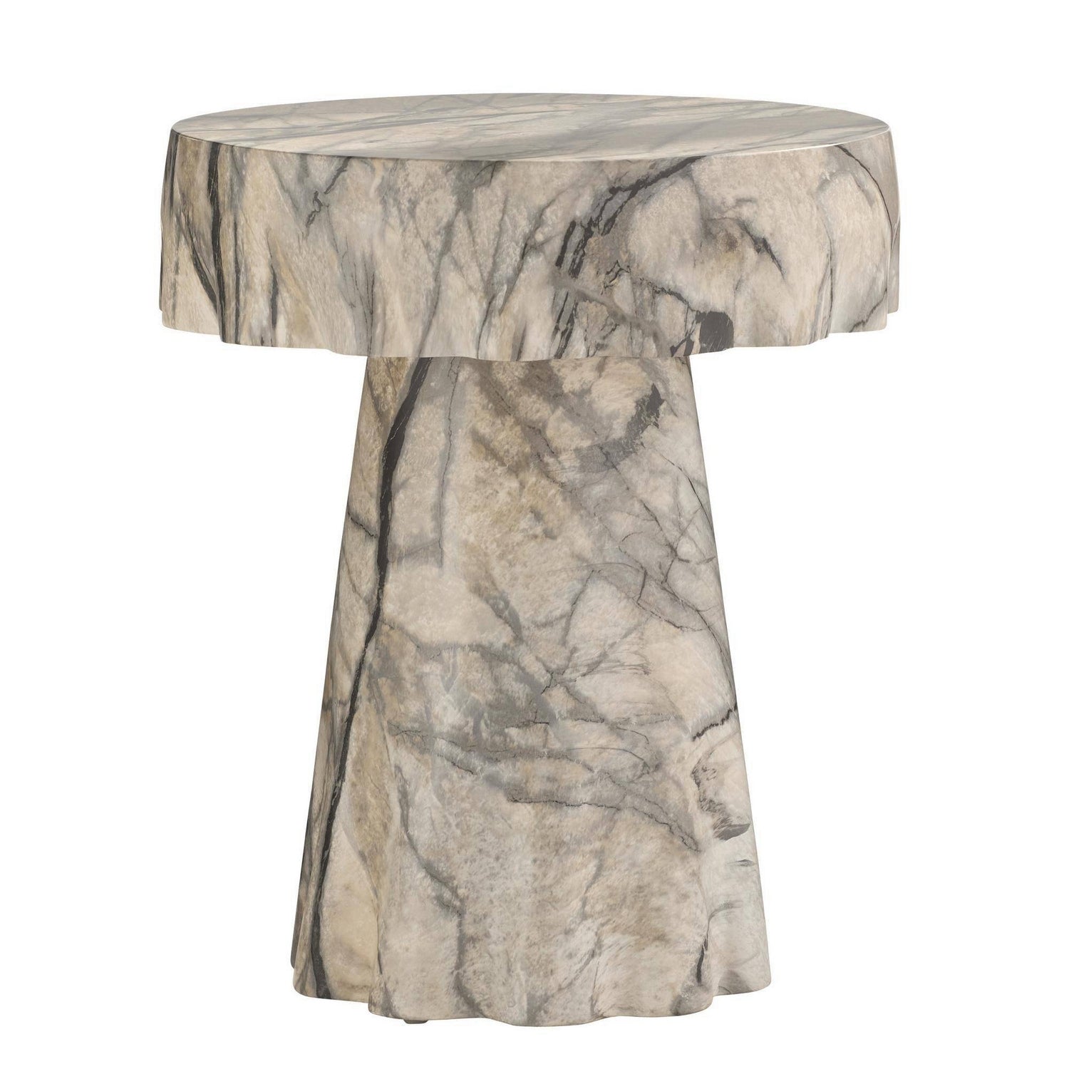 Arteriors - FES19 - Table d'appoint - Mirelle - Imitation marbre Mojave
