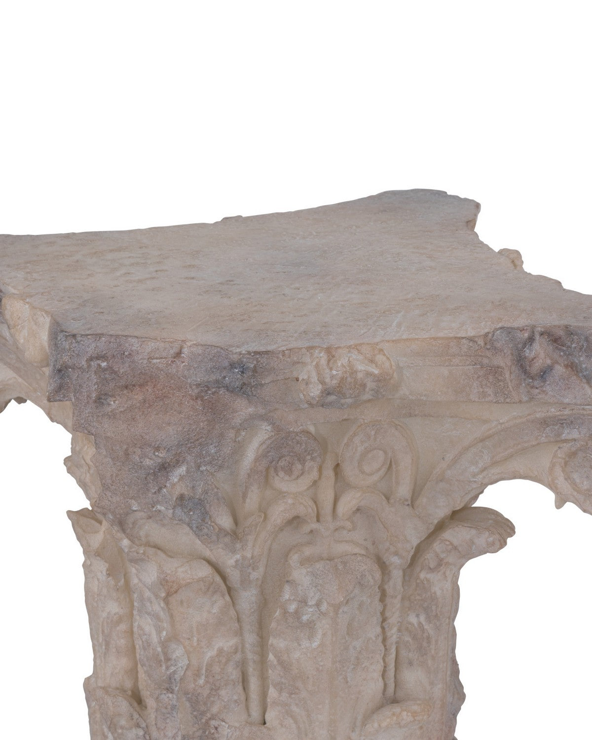 Chapiteau phénicien de Currey and Company (1200-1089) en brun rougeâtre antique