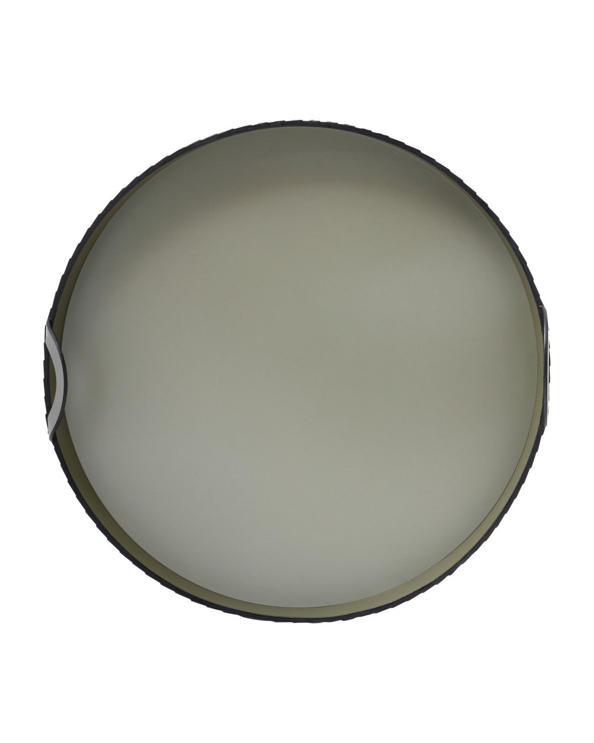 Plateau rond Currey and Company 1200-1146 Cuoio vert/noir