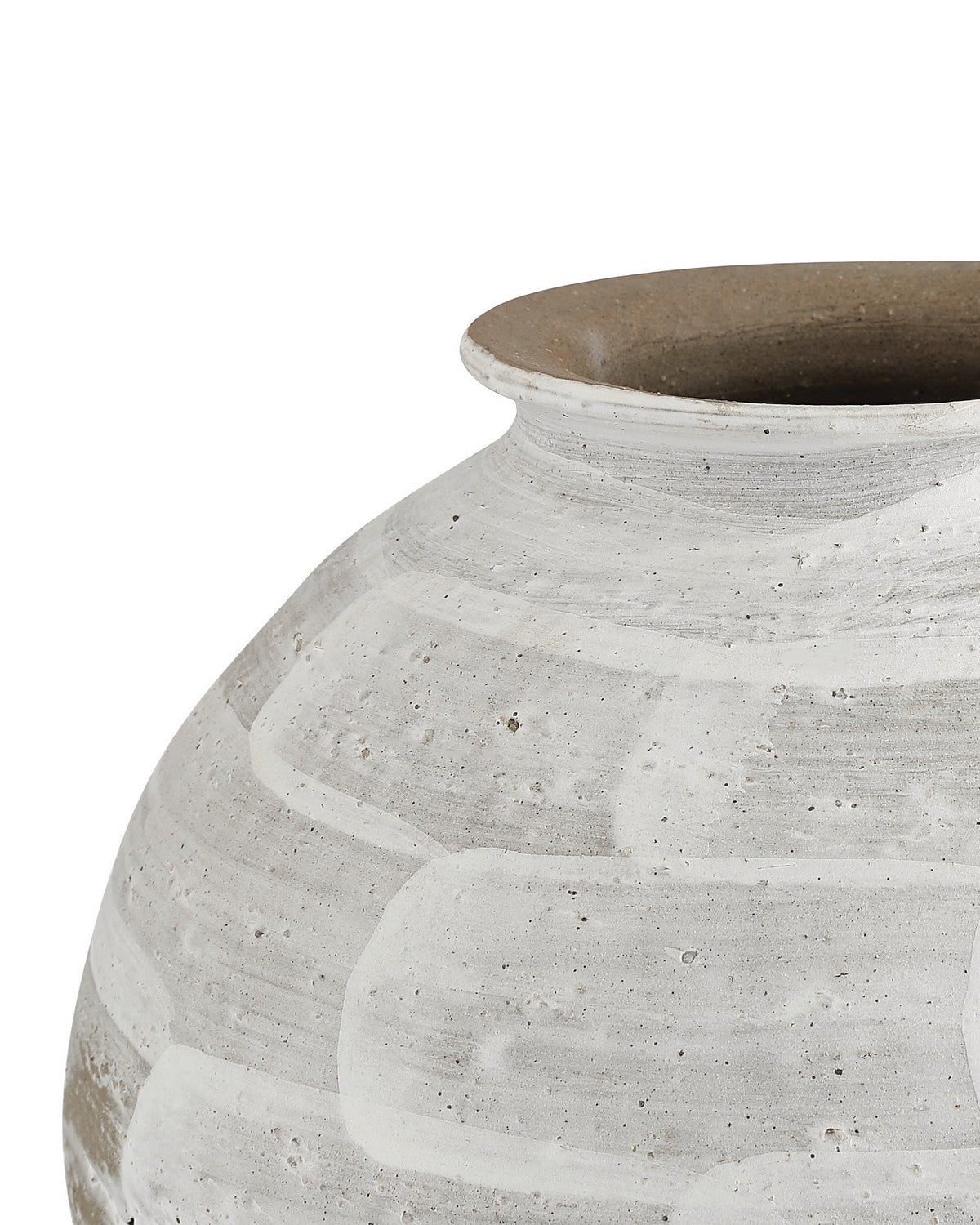 Ensemble de 2 vases Tussock blancs Currey and Company 1200-1158