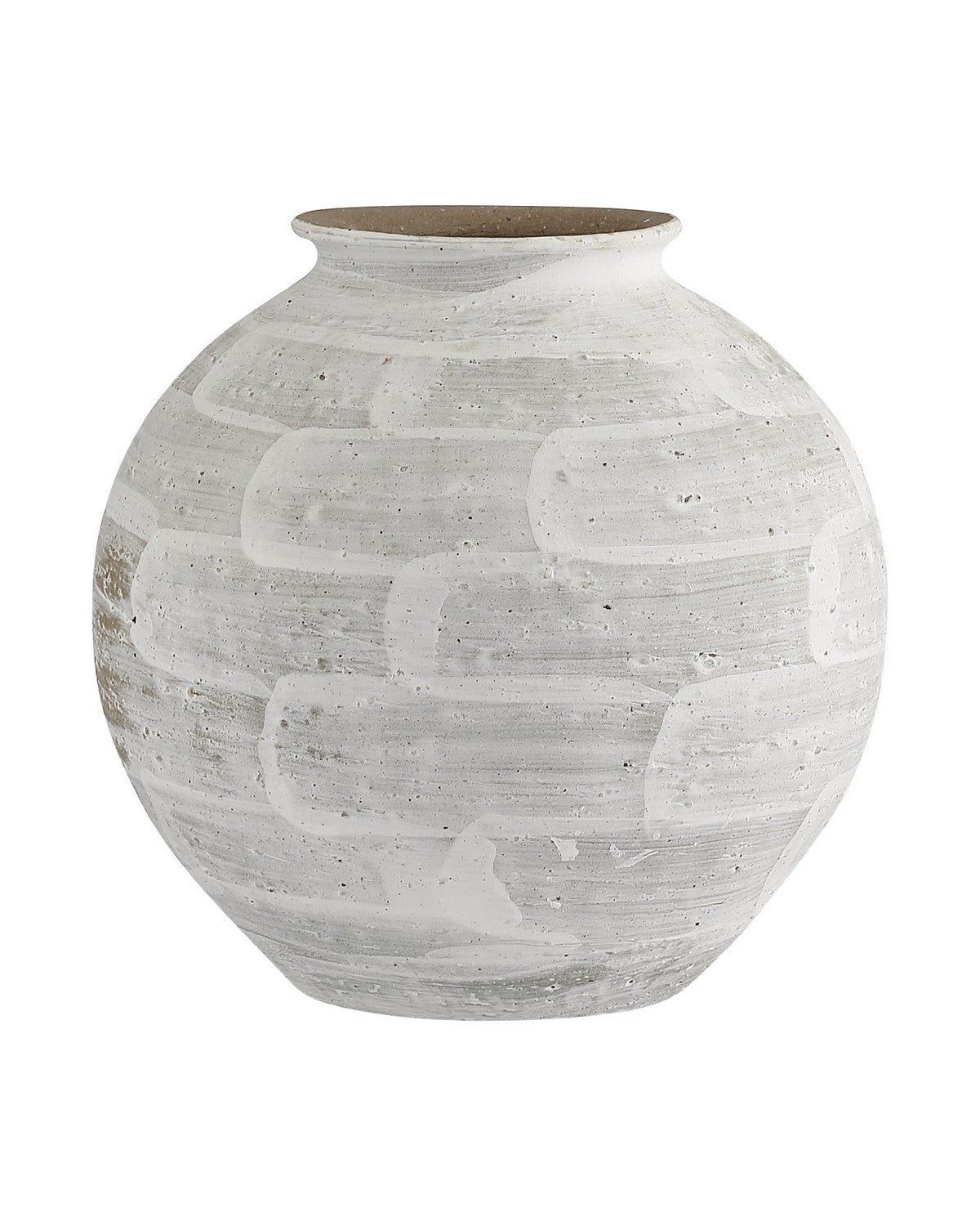 Ensemble de 2 vases Tussock blancs Currey and Company 1200-1158