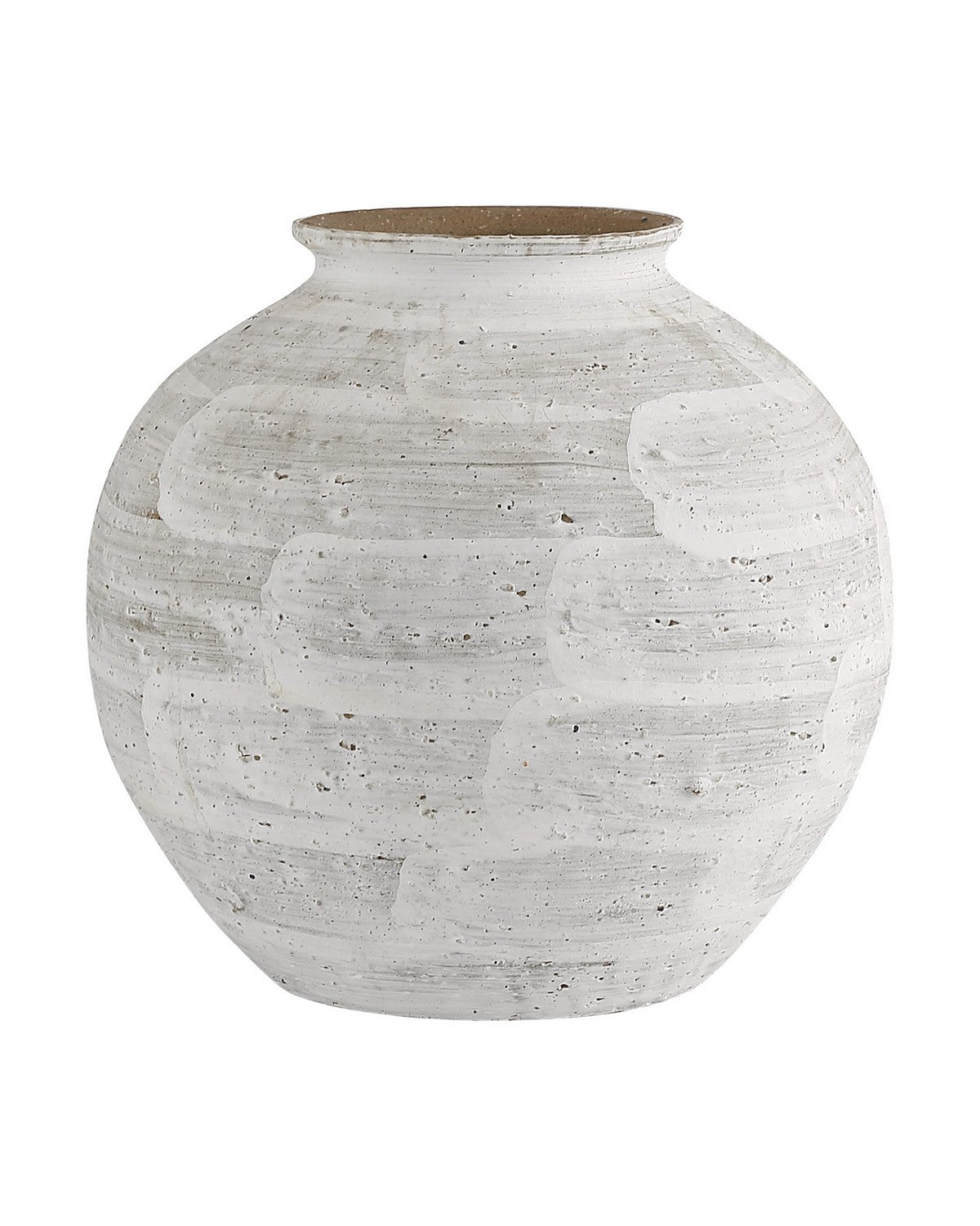 Ensemble de 2 vases Tussock blancs Currey and Company 1200-1158