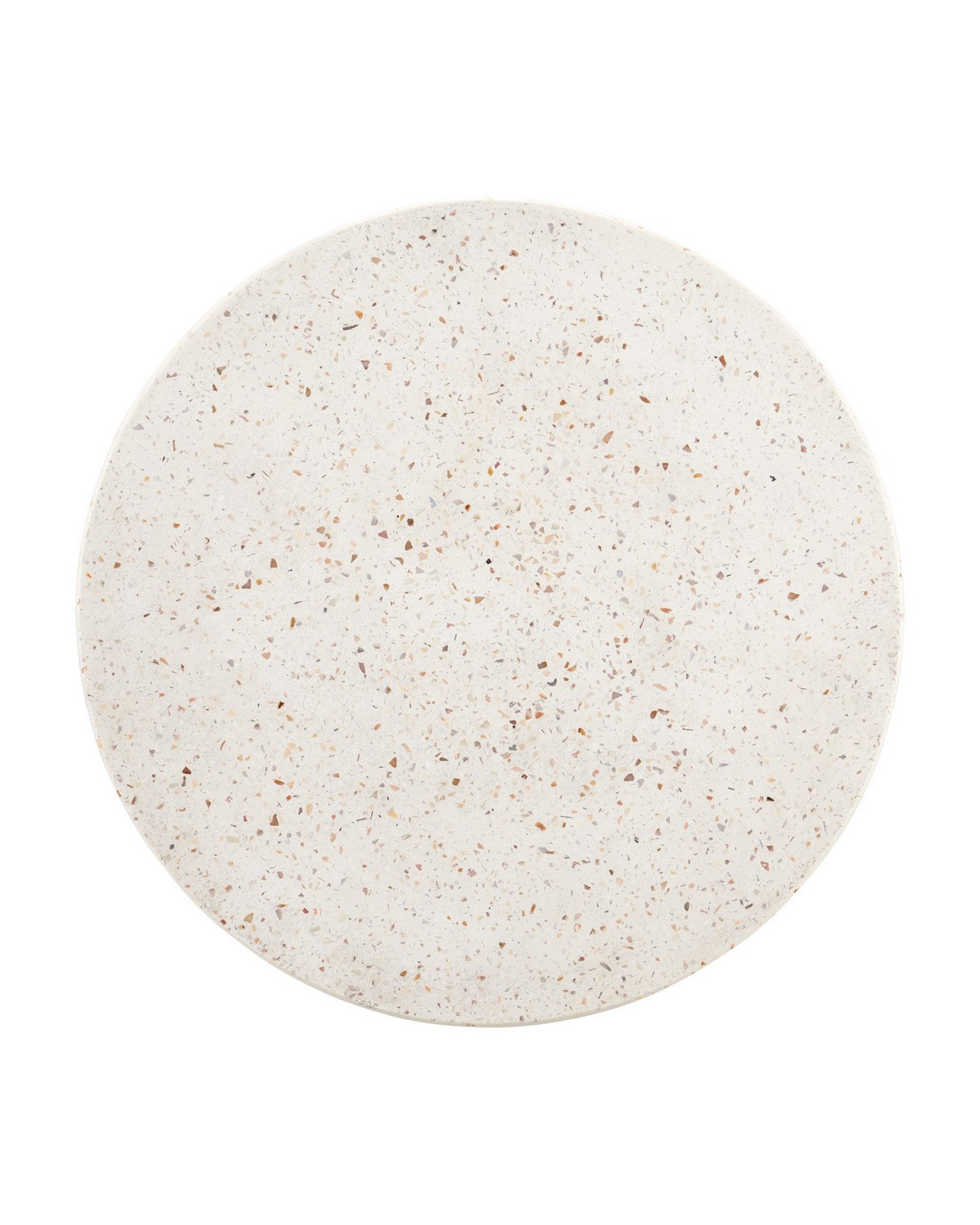 Table d'appoint Ridge Terrazzo de Currey and Company, 2000-0054, couleur ivoire.