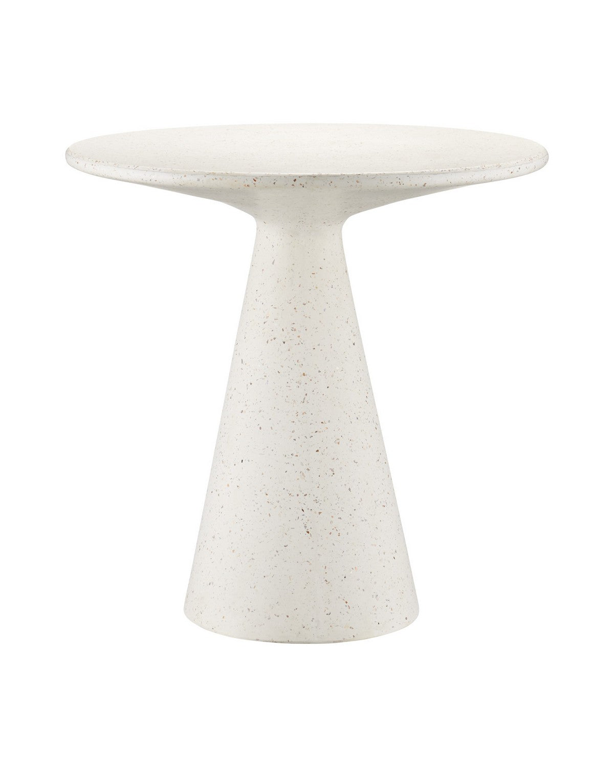 Table d'appoint Pendurado Terrazzo C, Currey and Company 2000-0055, coloris ivoire.