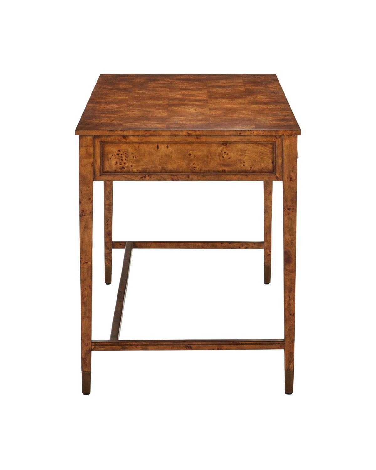 Currey and Company 3000-0343 Evie Writing Desk in Mappa Burl/Brass