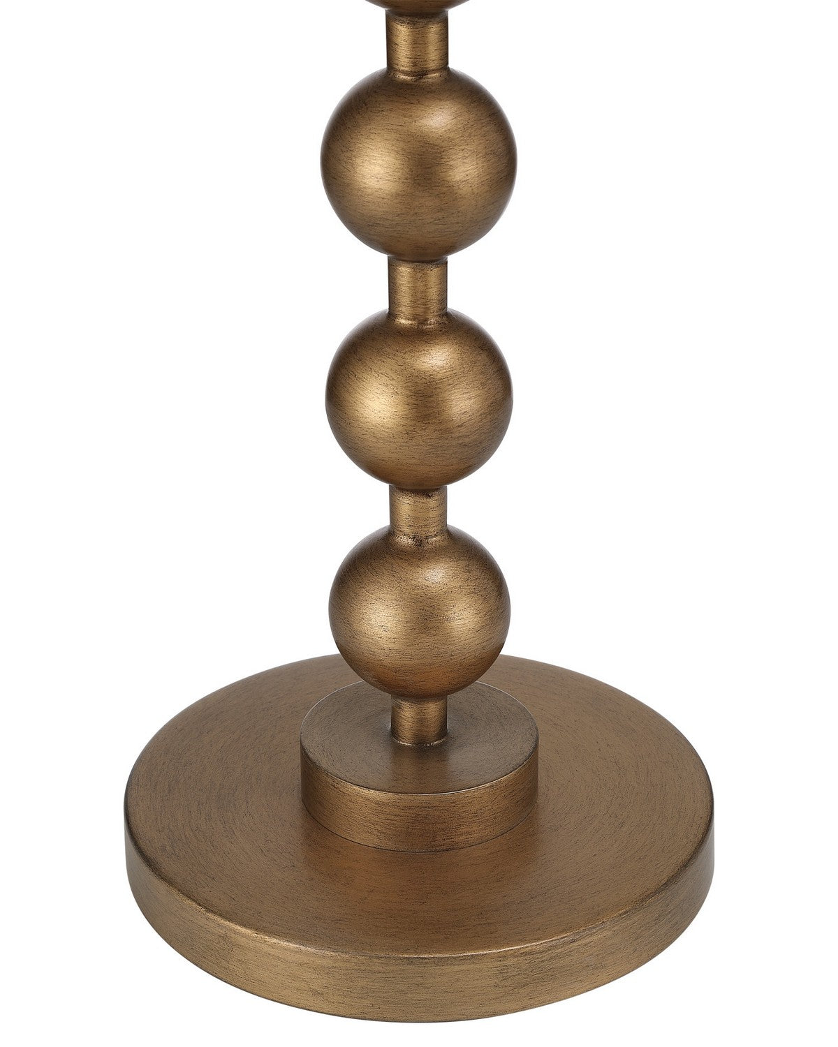 Currey and Company 4000-0259 Quatrefoil Accent Table in Green/Brass