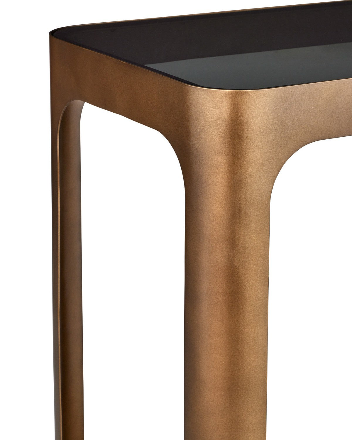 Table console Scaffale Currey and Company 4000-0262 en coloris Smoke Gold/Smoke