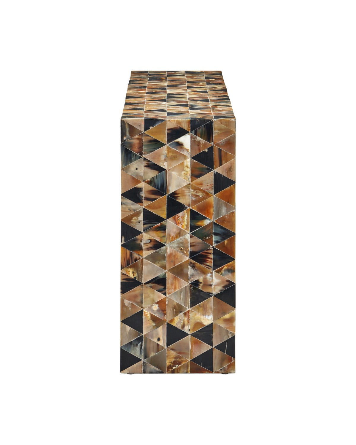 Console Brewster 4000-0267 de Currey and Company, coloris brun naturel et noir