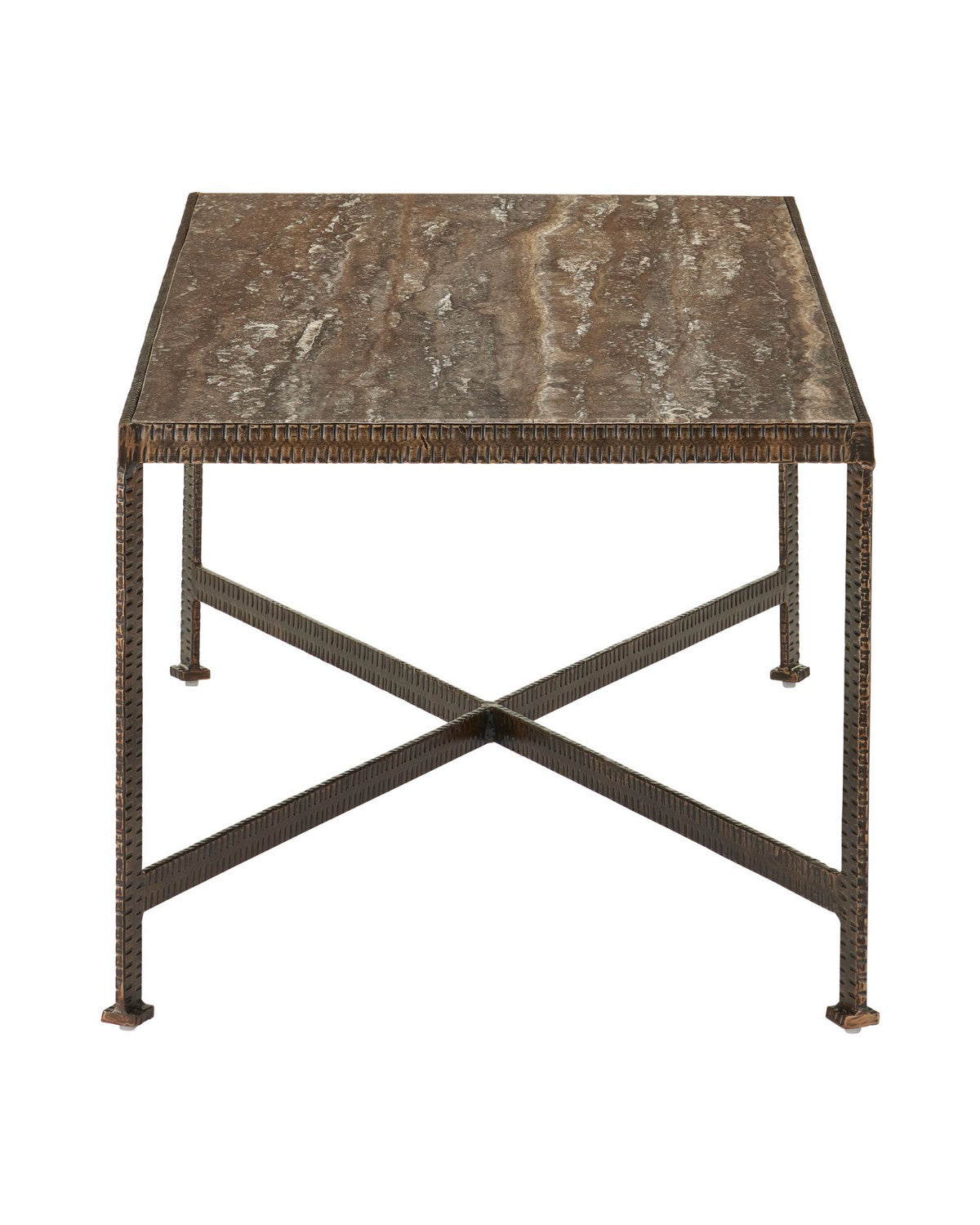 Table basse Ampleur Currey and Company 4000-0276 en bronze rustique/naturel