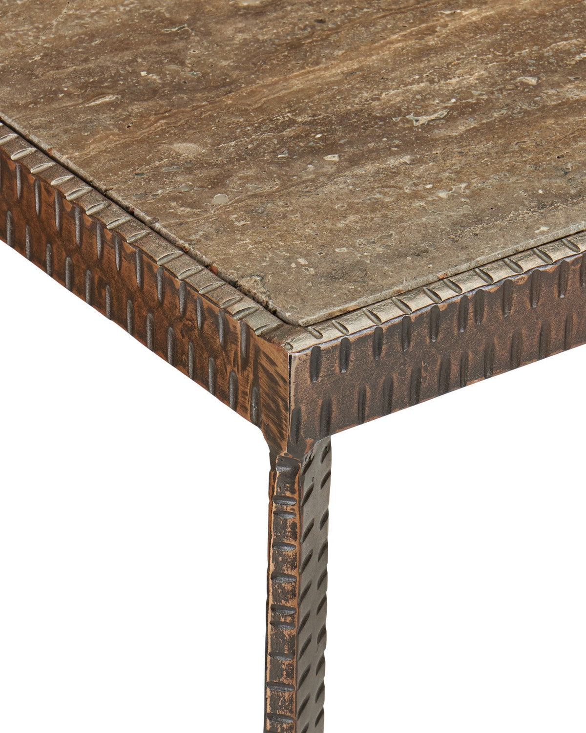 Table console Ampleur Currey and Company 4000-0277 en bronze rustique/naturel