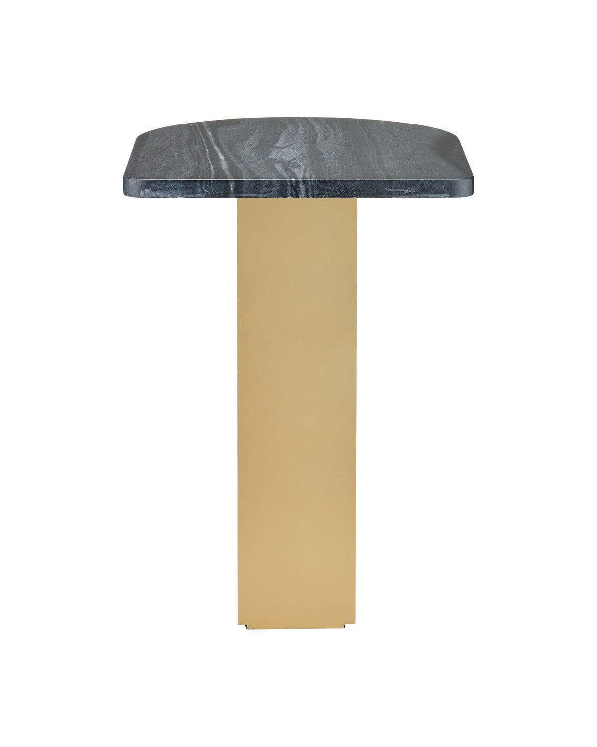 Table d'appoint Aldous 4000-0279 de Currey and Company, coloris noir et or
