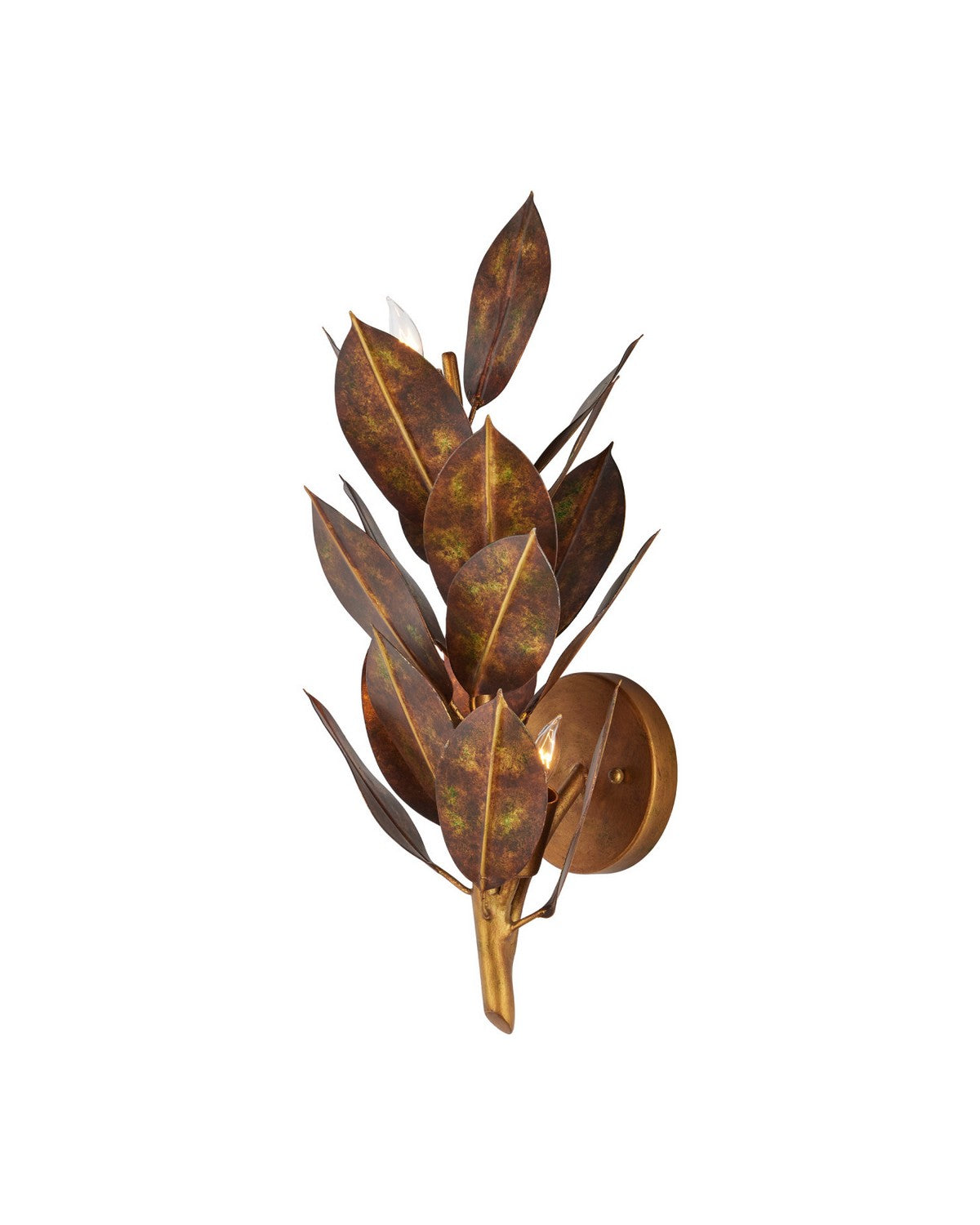 Currey and Company 5000-0308 Weston Murale dans une feuille de magnolia