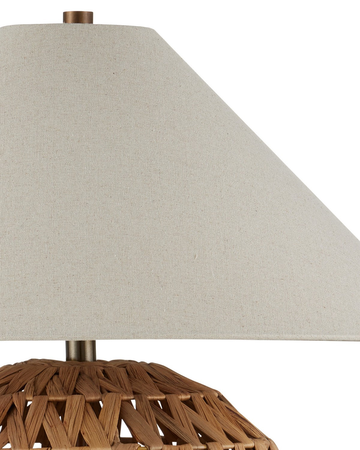 Currey and Company 6000-1085 Casimer Table Lamp in Natural/Brass