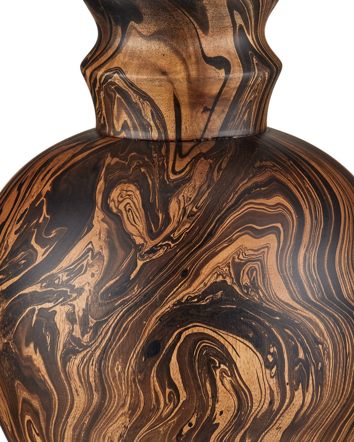Currey and Company 6000-1088 Carterton Table Lamp in Marbleized Brown