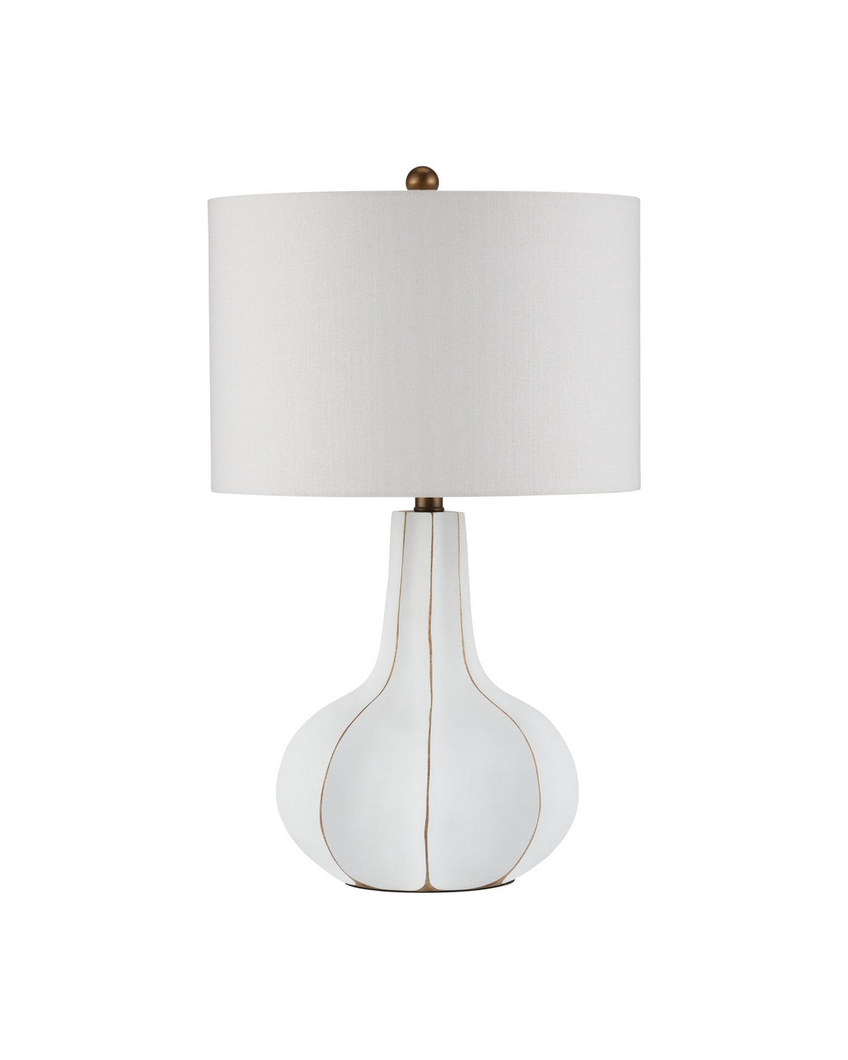 Currey and Company 6000-1090 Bonbori Table Lamp in White