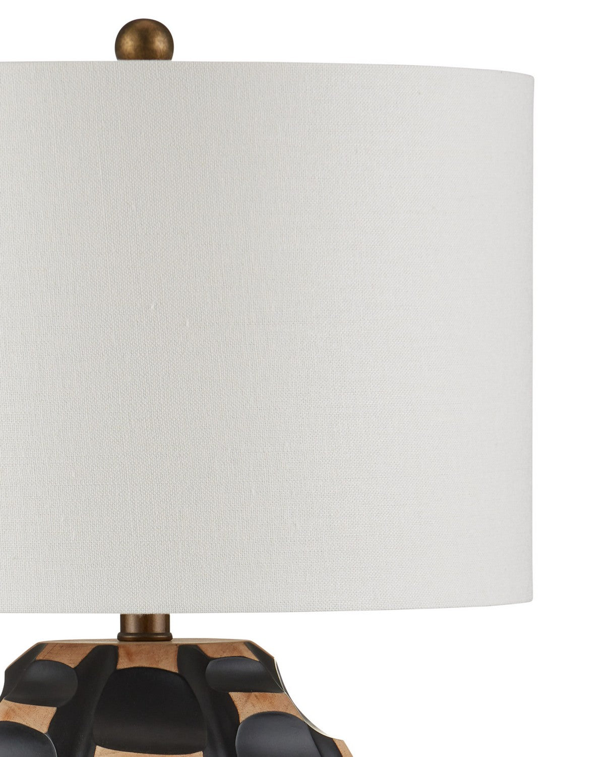 Noix de bétel Currey and Company 6000-1092 Lampe de table en noir