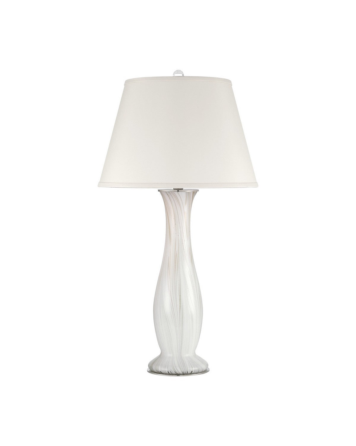 Currey and Company 6000-1102 Pennsylvanie Lampe de table Gris clair/blanc cassé