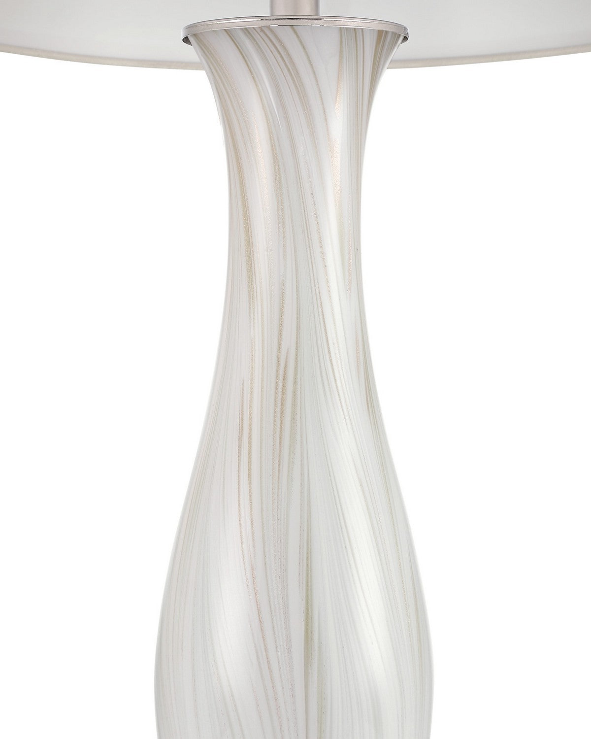 Currey and Company 6000-1102 Pennsylvanie Lampe de table Gris clair/blanc cassé