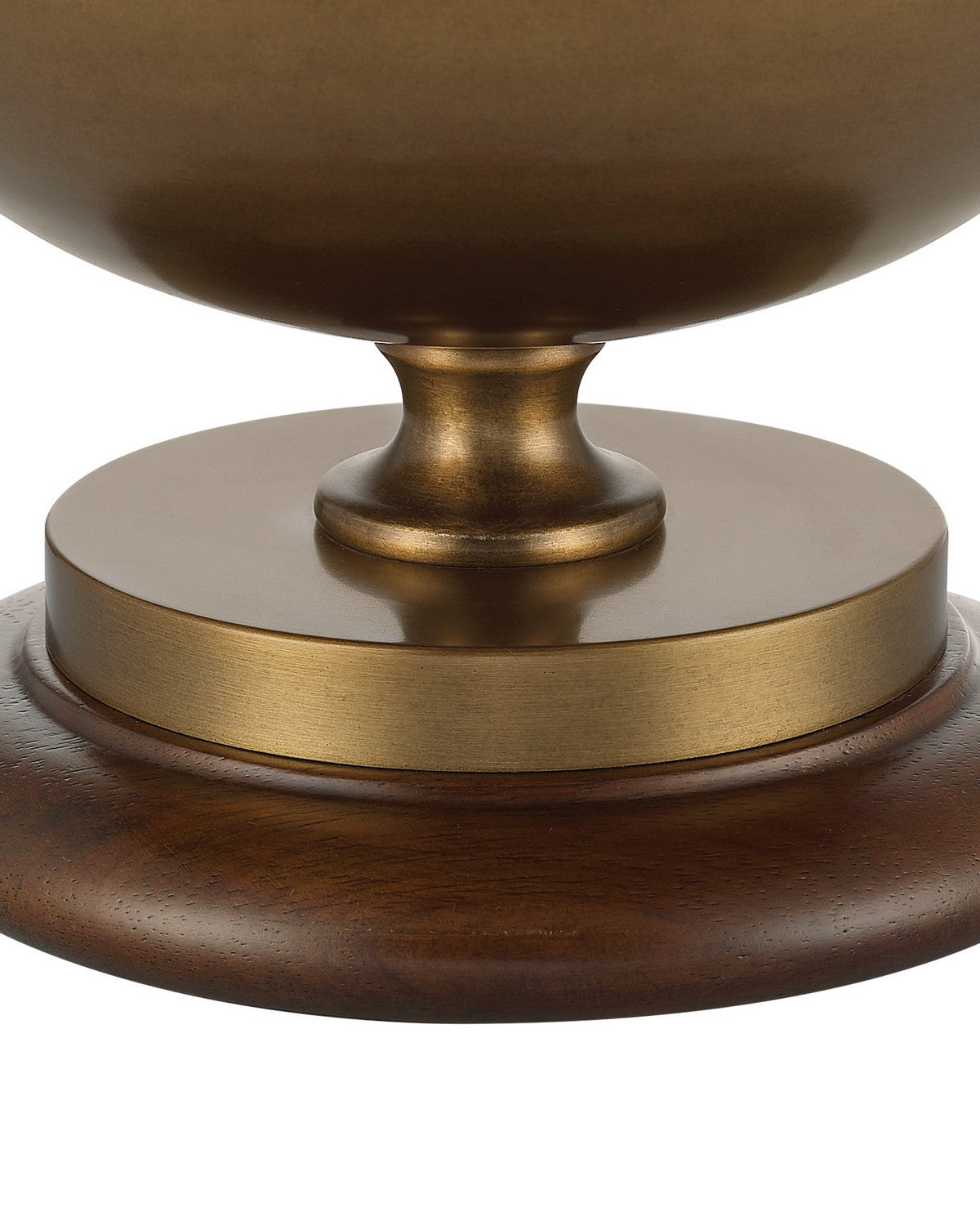 Currey and Company 6000-1103 Orbis Lampe de table en laiton antique texturé/laiton/naturel