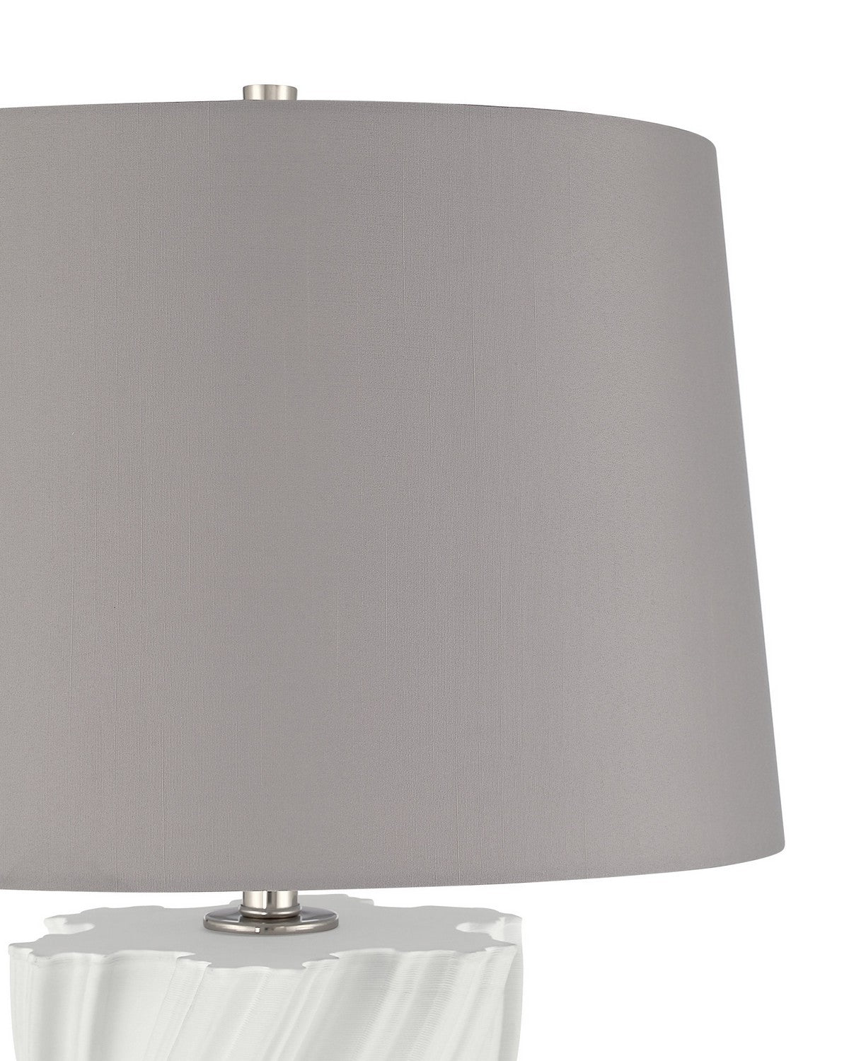 Currey et Compagnie 6000-1105 Ascension Lampe de table en blanc cassé/transparent