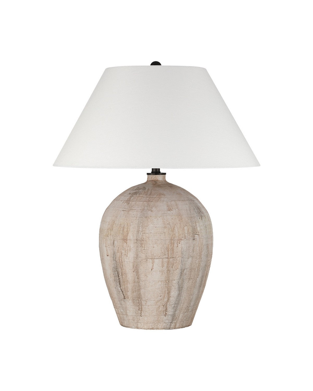 Currey and Company 6000-1111 Fresco Lampe de table en beige/marron