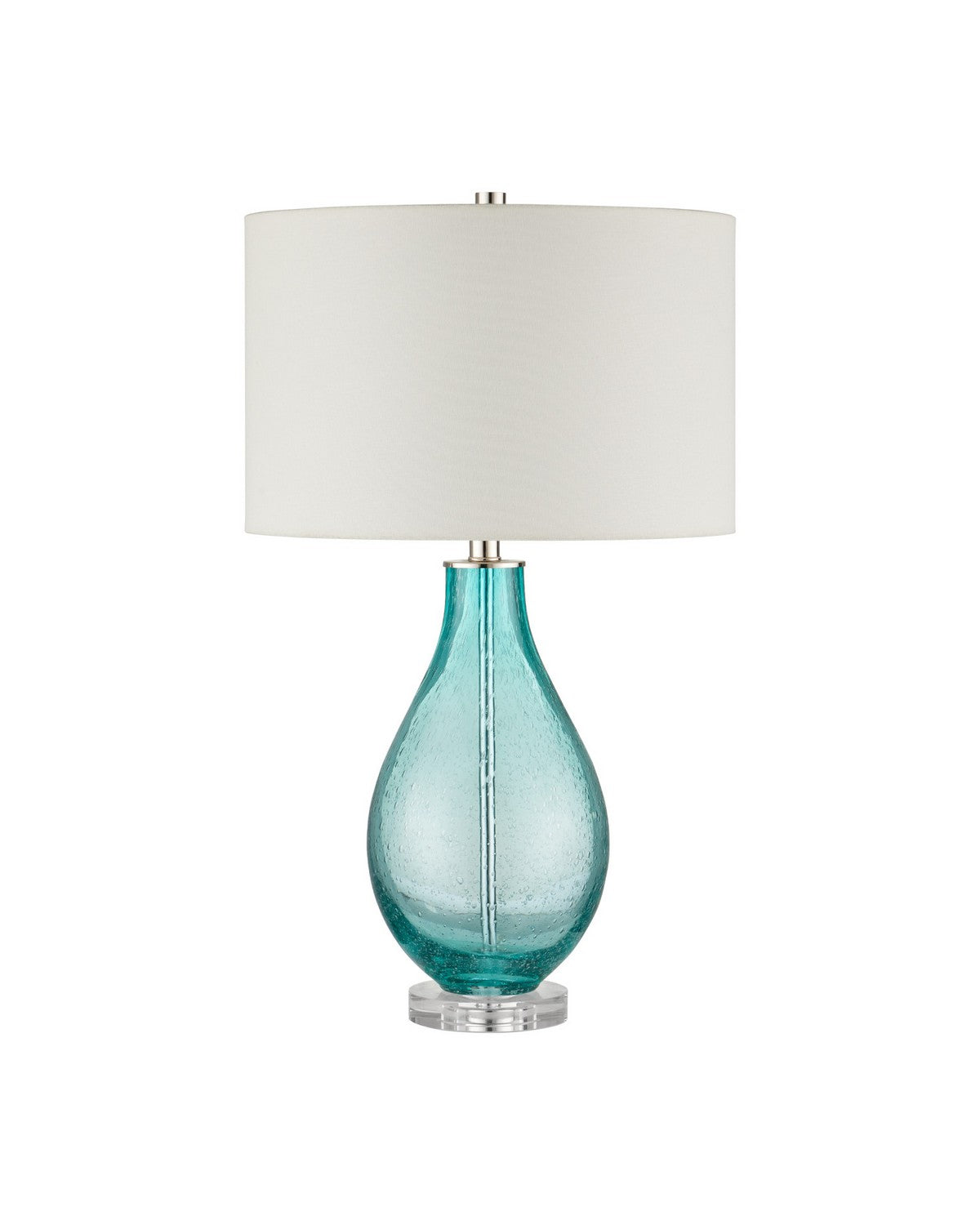 Currey and Company 6000-1121 Mavi Lampe de table bleu-vert clair/transparent
