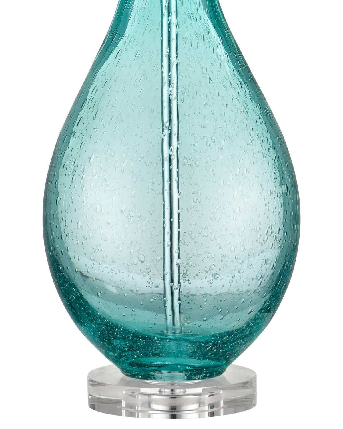 Currey and Company 6000-1121 Mavi Lampe de table bleu-vert clair/transparent