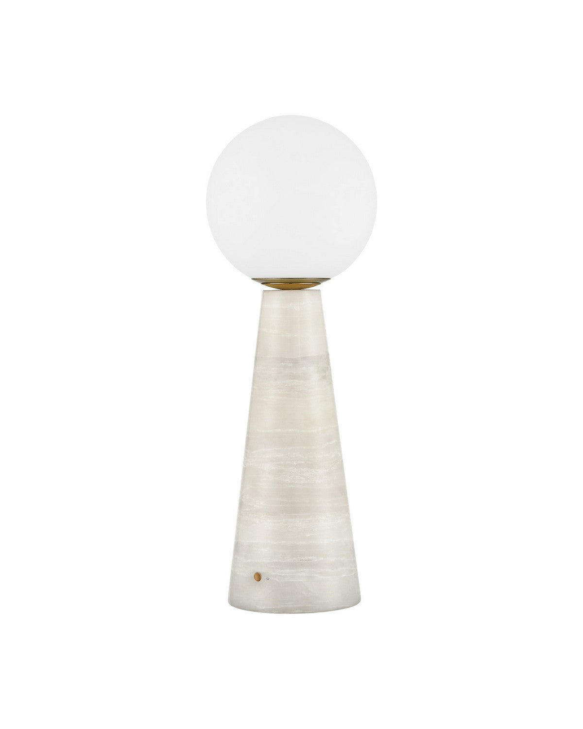 Currey and Company 6700-0027 Wayfinder sans fil Lampe de table en blanc/opaque