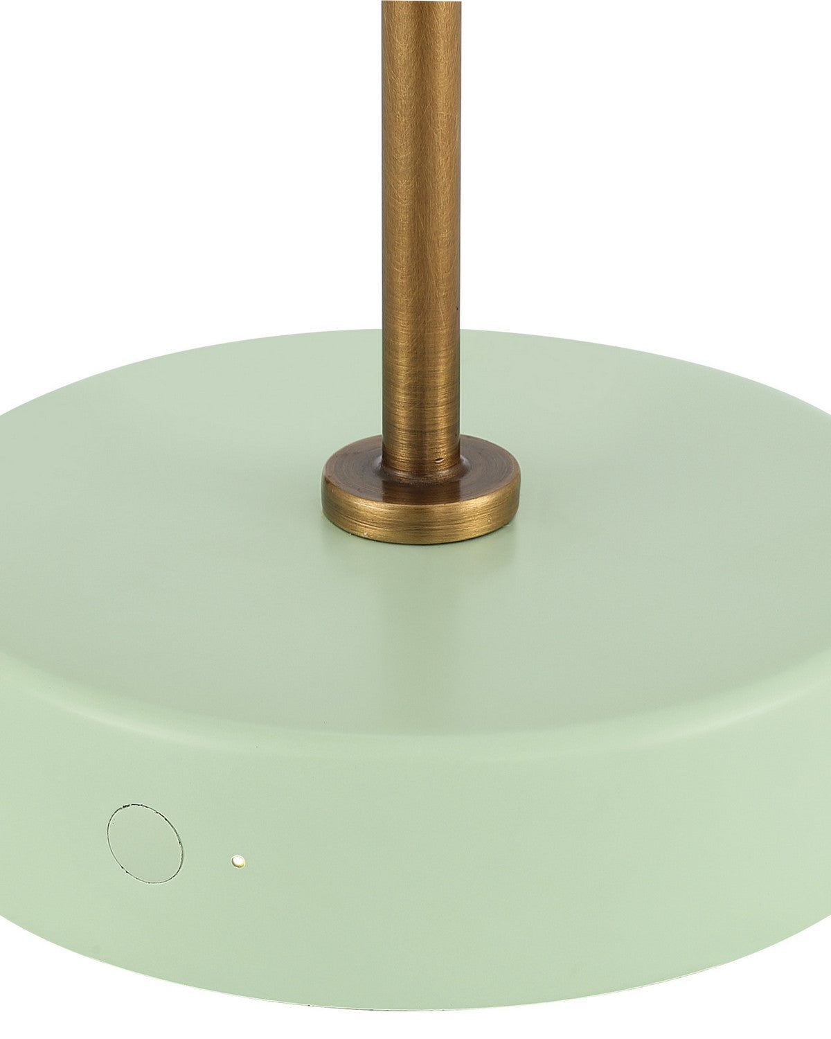 Currey and Company 6700-0030 Springe sans fil Lampe de table en laiton vert/antique