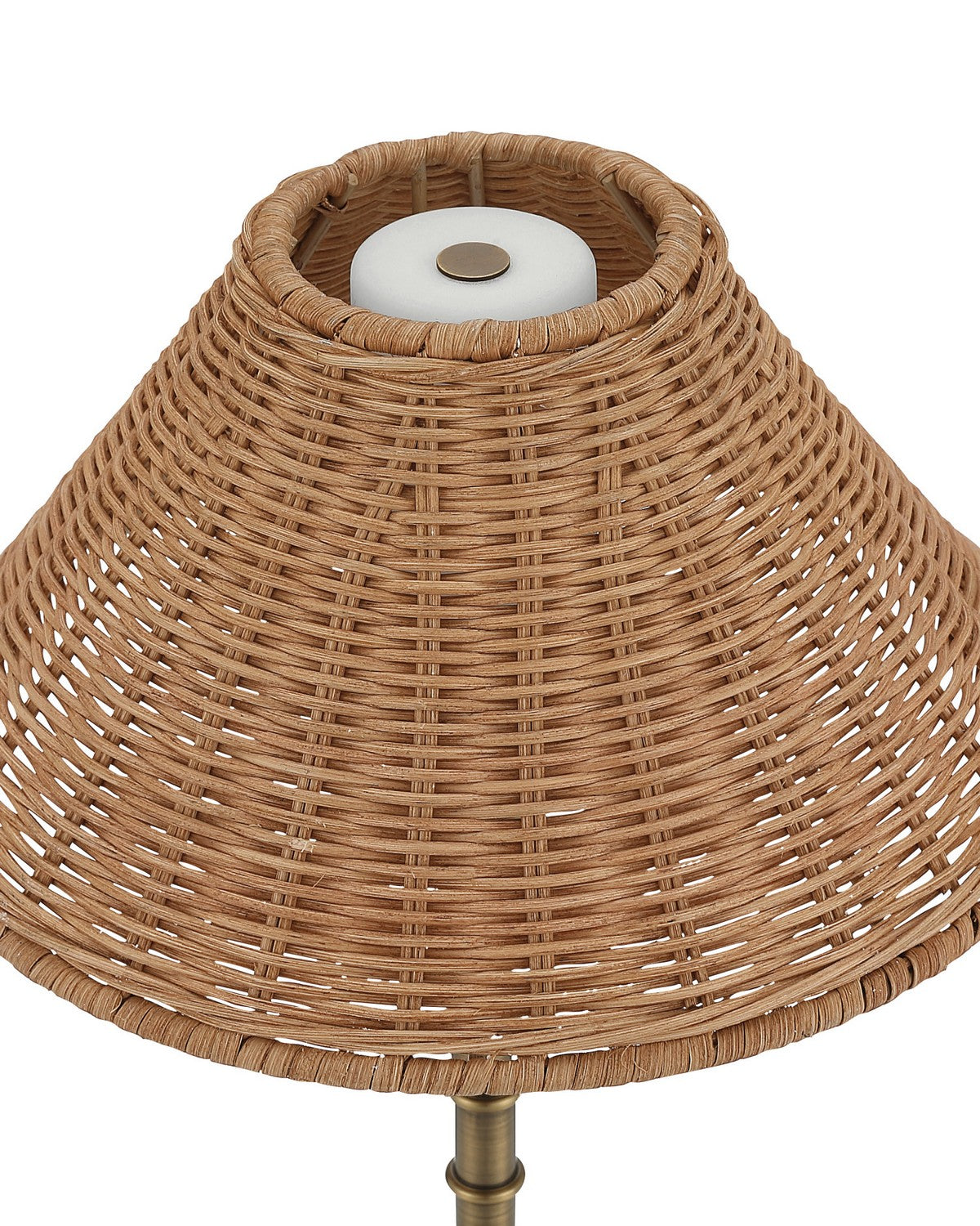 Currey and Company 6700-0033 Skitter sans fil Lampe de table en laiton naturel/antique