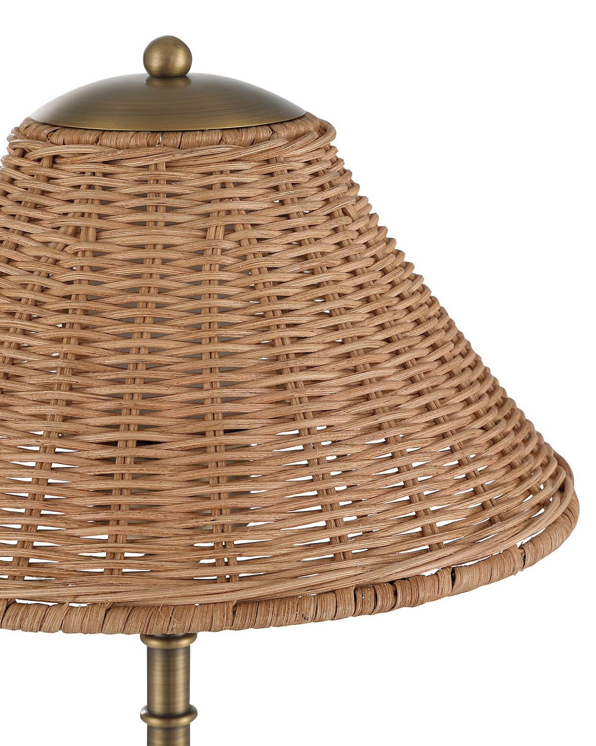Currey and Company 6700-0033 Skitter sans fil Lampe de table en laiton naturel/antique