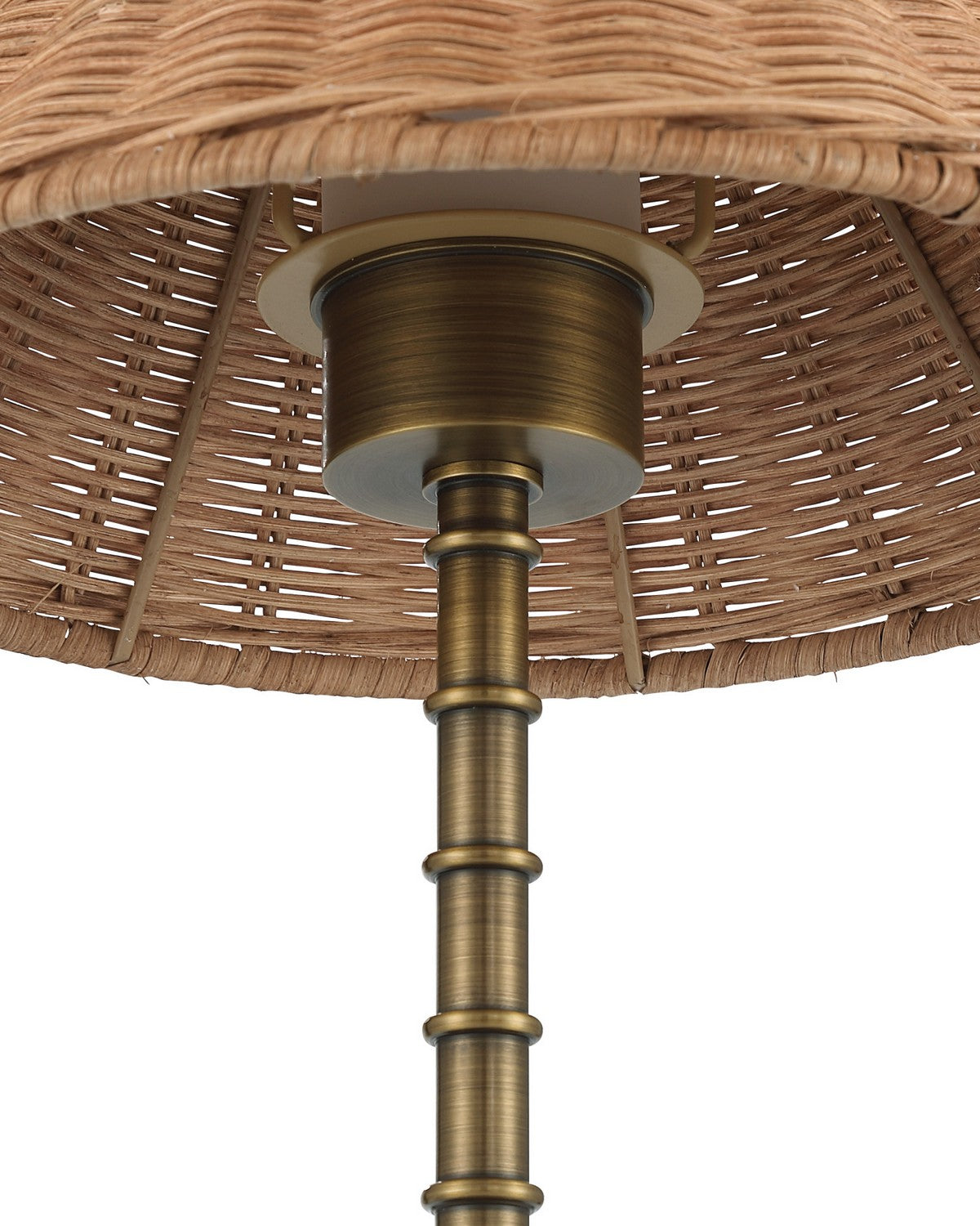 Currey and Company 6700-0033 Skitter sans fil Lampe de table en laiton naturel/antique