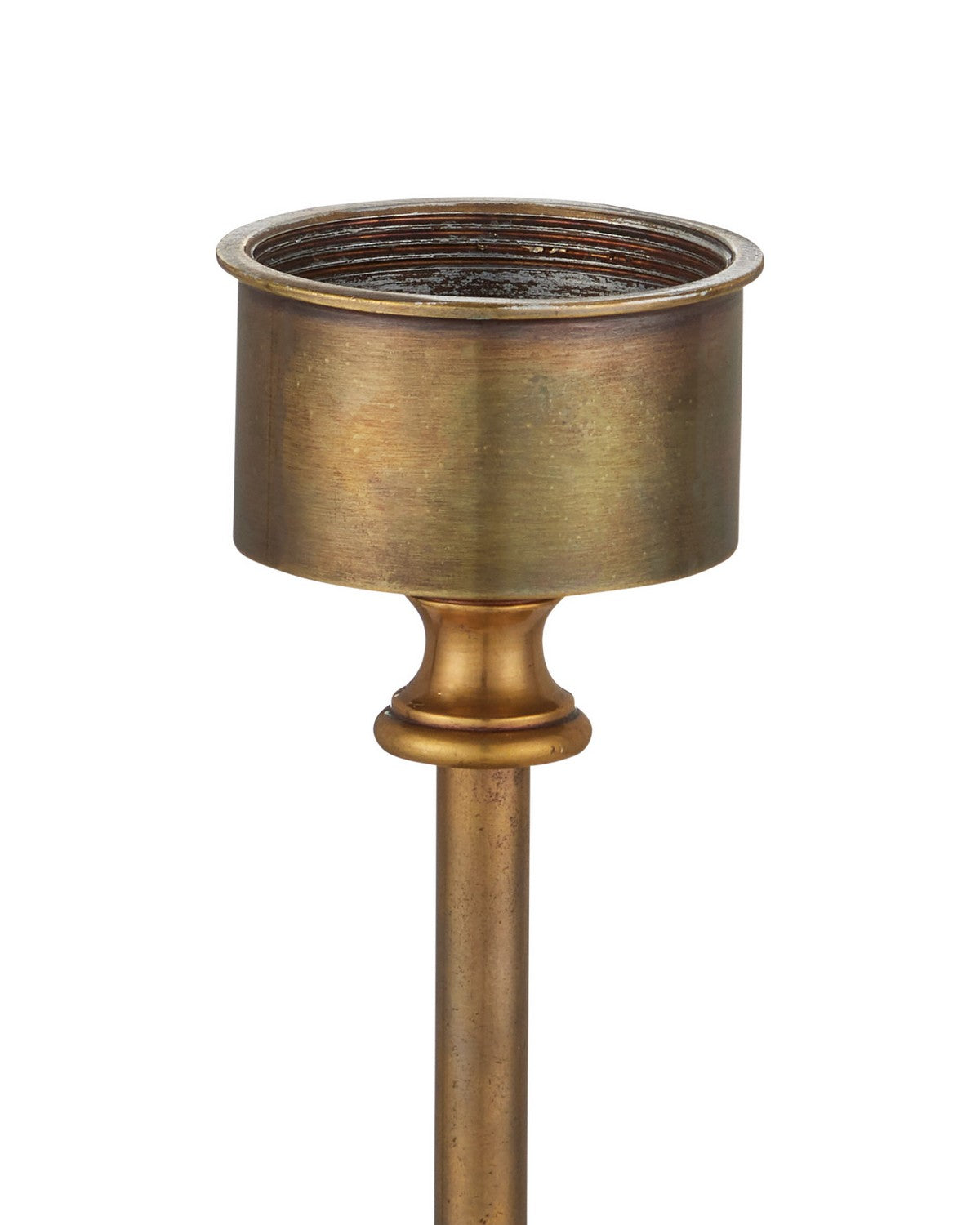 Currey and Company 6700-0038 Téléviseur sans fil mobile Lampe de table en laiton vieilli/noir