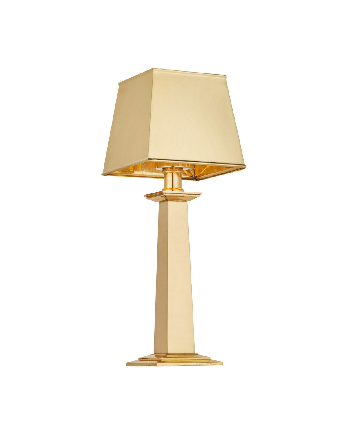 Currey and Company 6700-0041 Wander sans fil Lampe de table en laiton poli