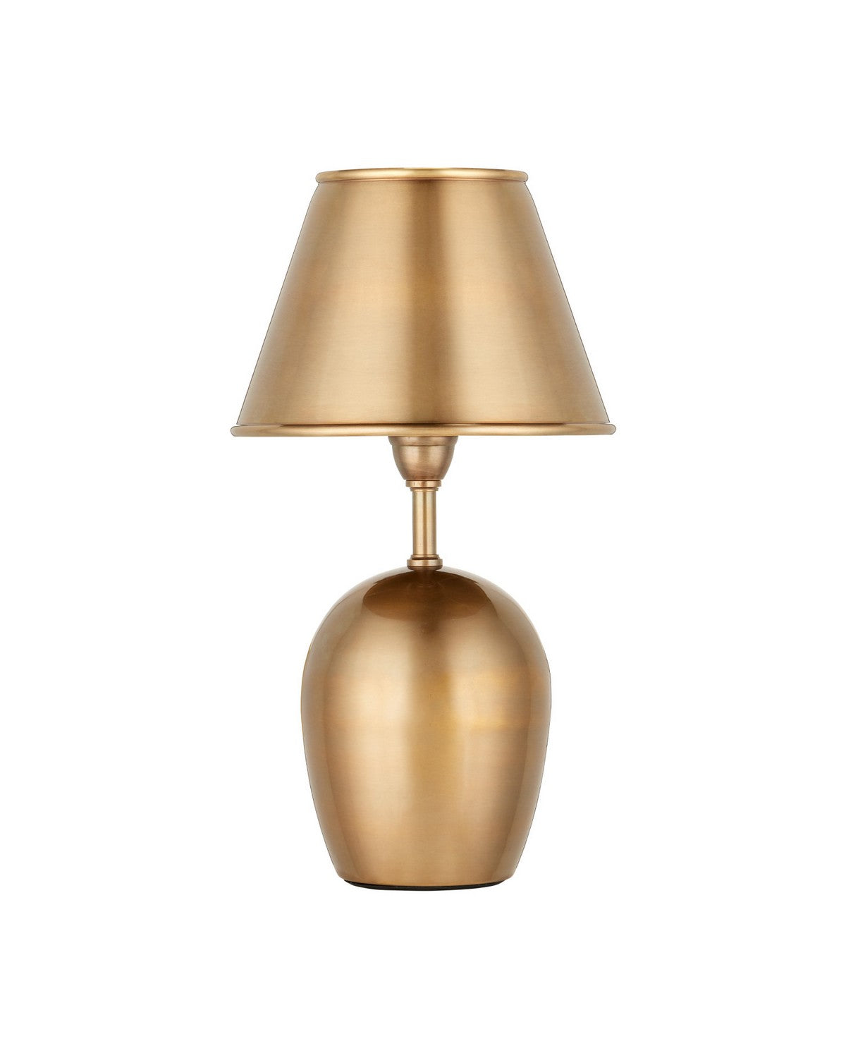 Currey and Company 6700-0042 Volley Cordless Table Lamp in Antique Brass