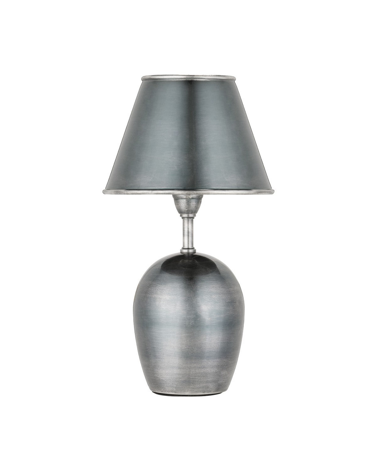 Currey and Company 6700-0043 Volley Cordless Table Lamp in Antique Silver