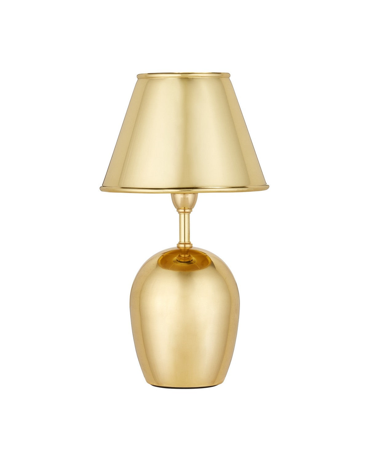 Currey and Company 6700-0044 Volley Cordless Table Lamp in Polished Brass