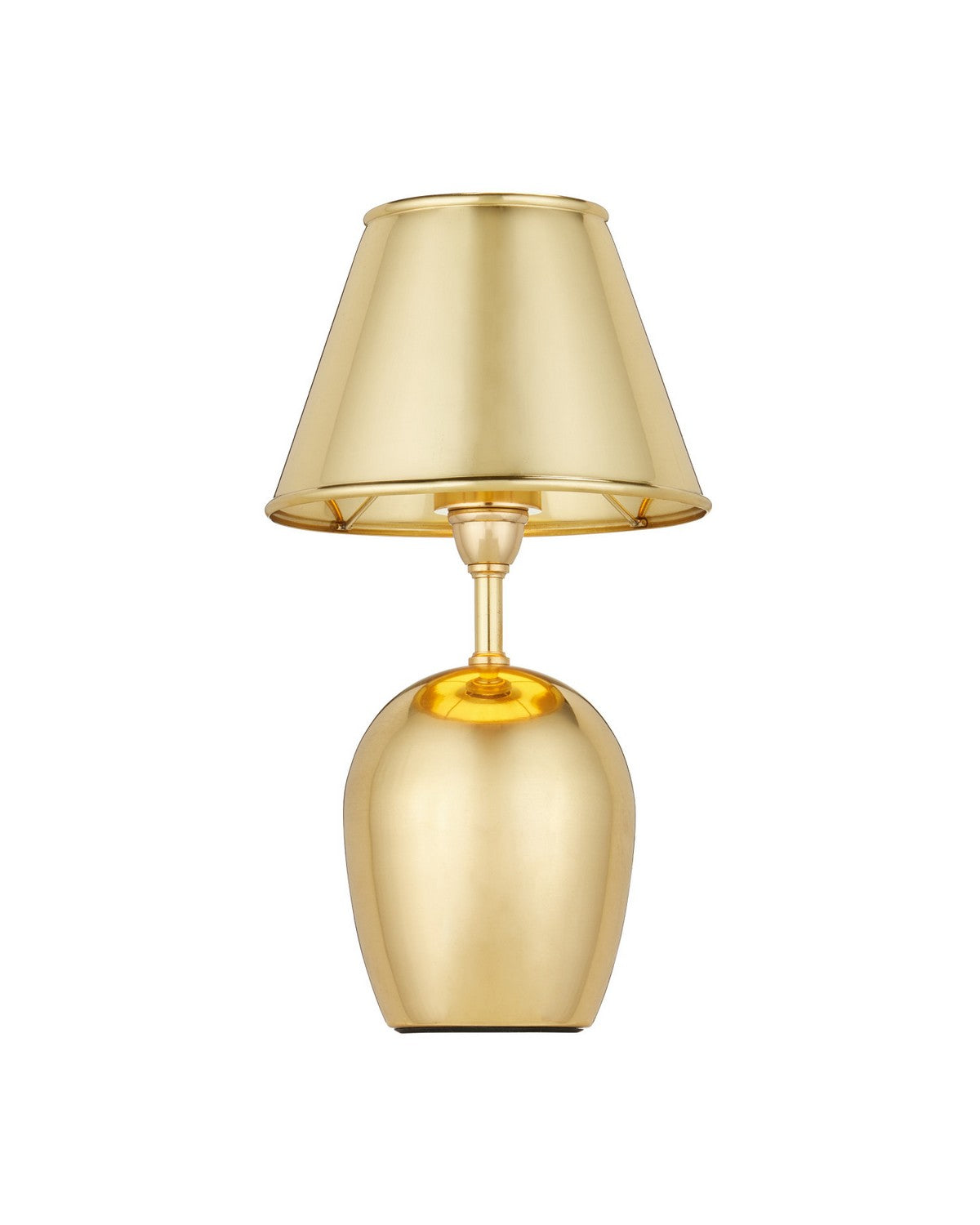Currey and Company 6700-0044 Volley Cordless Table Lamp in Polished Brass