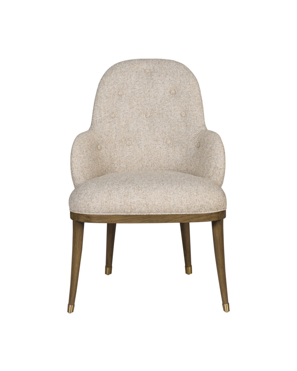 Chaise Vario Currey and Company 7000-1152 en laiton satiné Chanterelle
