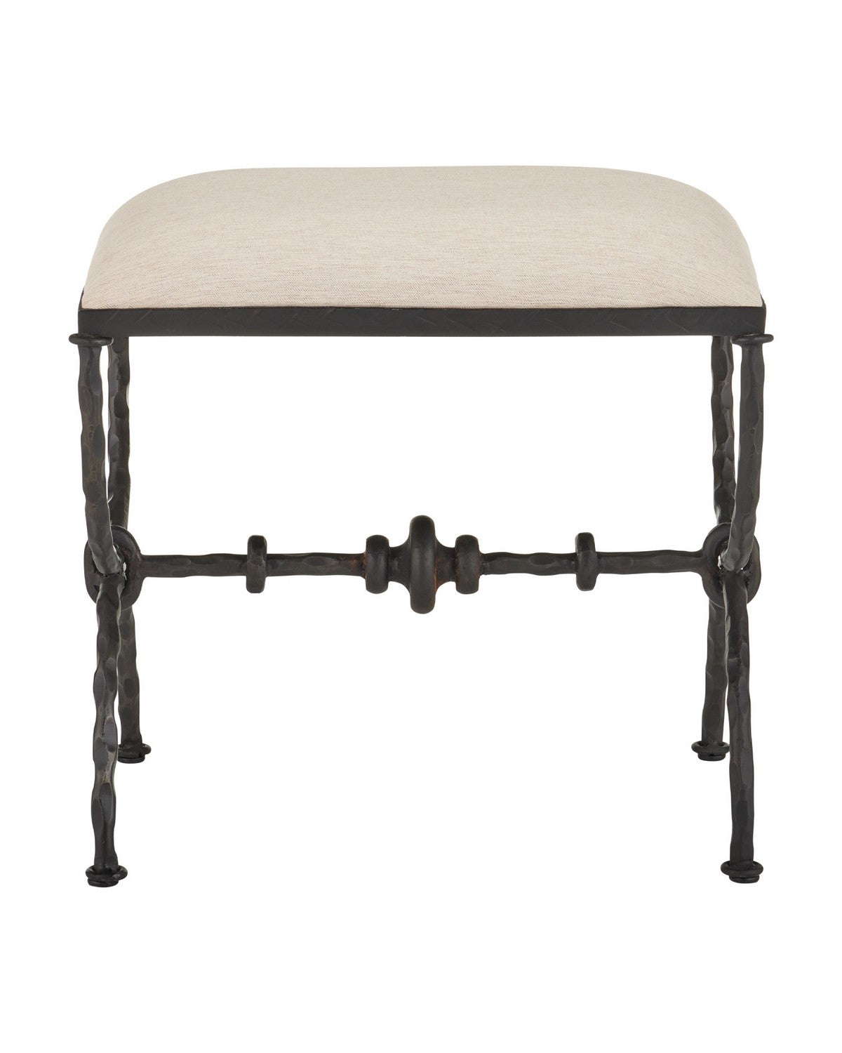 Pouf ottoman Agora en bronze, Currey and Company 7000-1252