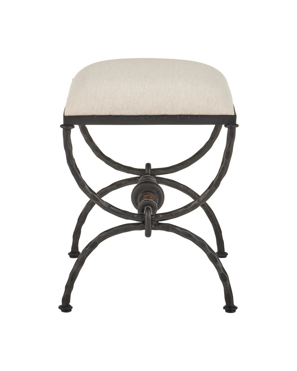 Pouf ottoman Agora en bronze, Currey and Company 7000-1252