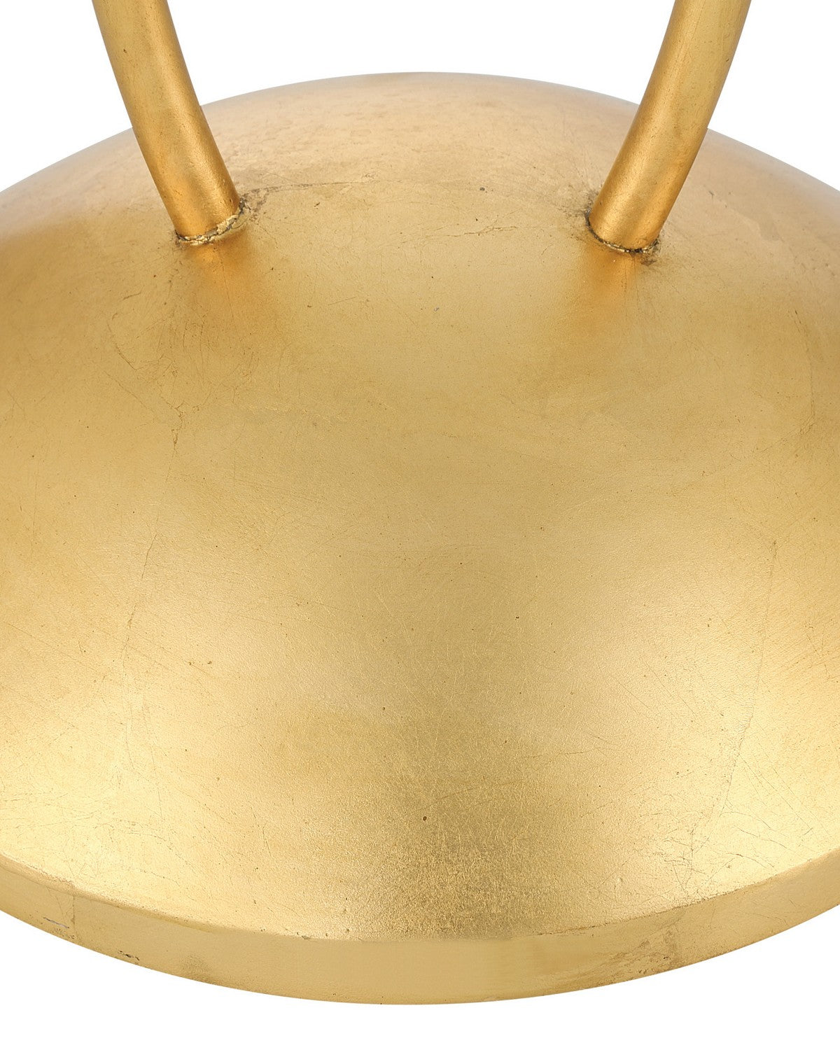Lampadaire Pas de Deux Currey and Company 8000-0183 en feuille d'or contemporaine