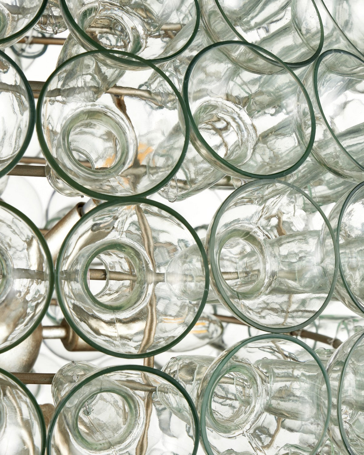Currey and Company 9000-1429 Eau de Vie Suspendu en feuille d'argent transparente/contemporaine/argent contemporain