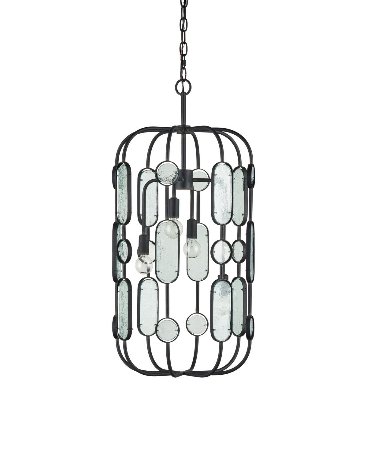 Currey et Compagnie 9000-1444 Ettore Suspendu en clair/forgeron