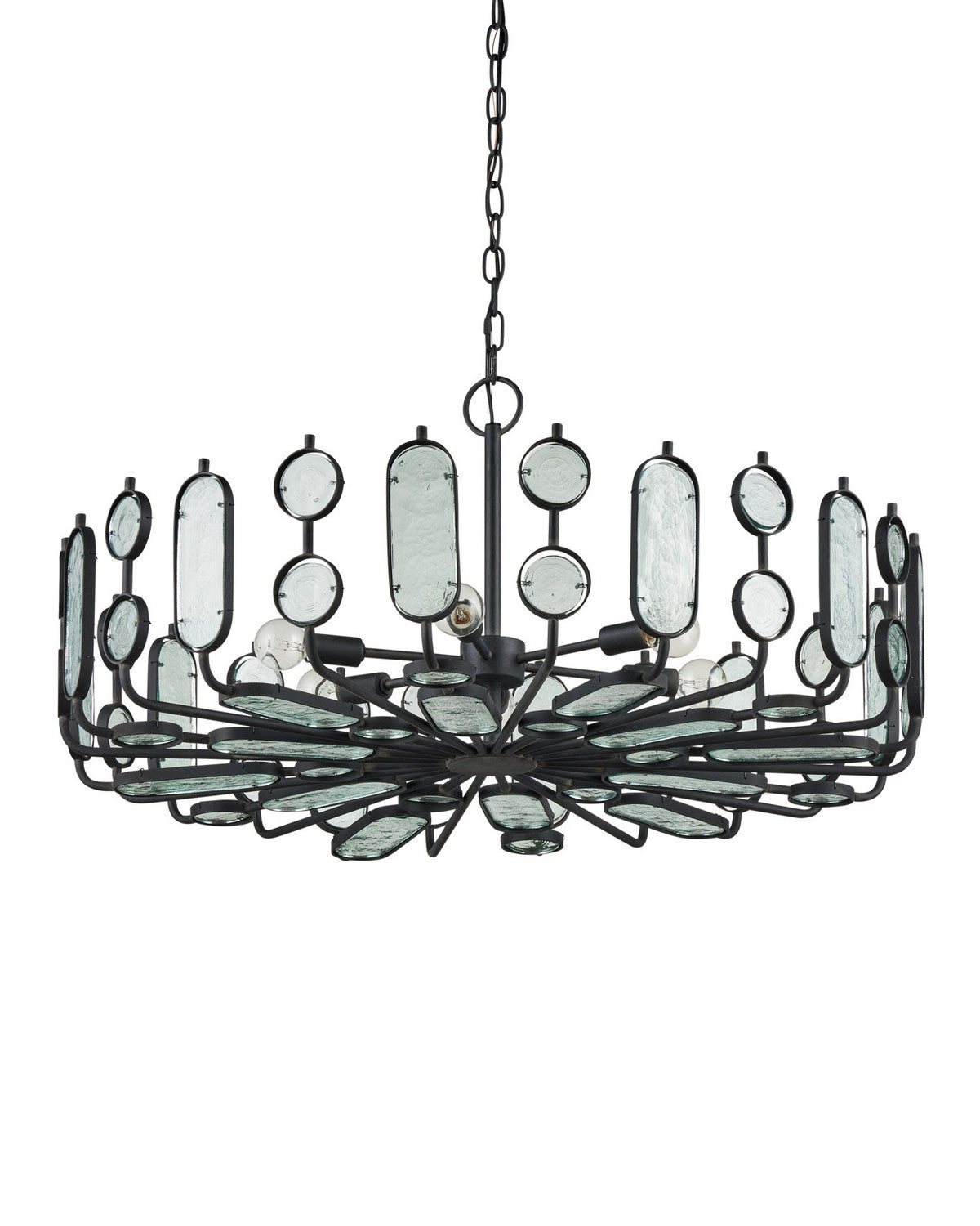 Currey et Compagnie 9000-1445 Ettore Suspendu en clair/forgeron